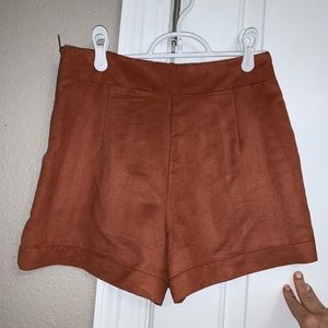 Suede shorts